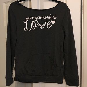 Sweatshirt type top. Never worn.